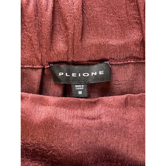 PLEIONE ANTHROPOLOGIE Women's Mauve Sheer Hem Pencil Skirt Size M - Picture 3 of 4